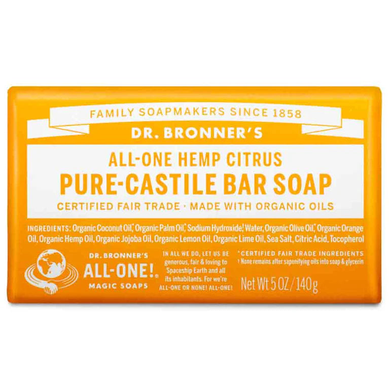 Dr Bronners Bar Soap Citrus