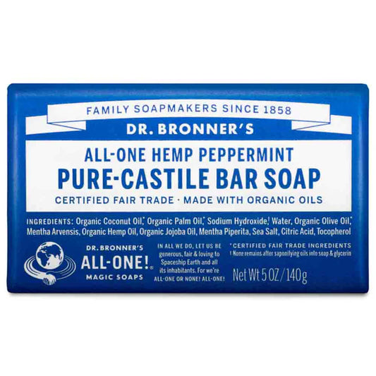 Dr Bronner's Bar Soap Pure Peppermint