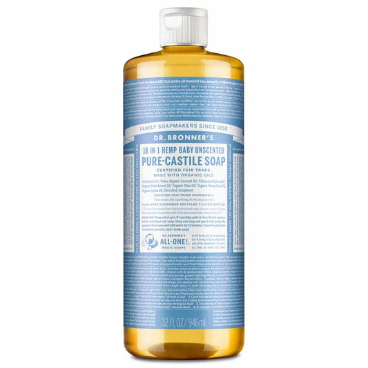 Dr Bronner's Castile Unscented Baby 237ml