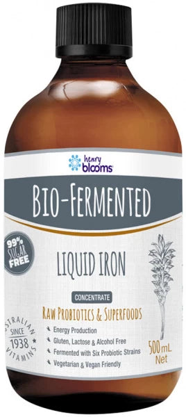 Henry Blooms Bio Fermented Liquid Iron 500ml