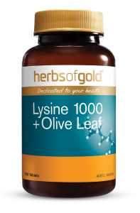 Herbs of Gold Lysine/Olive Leaf 100tabs