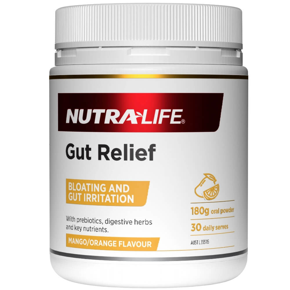 Nutra-Life Gut Relief 180g Powder Mango/Orange