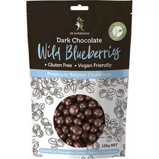 DR SUPERFOODS Wild Blueberries Dark Chocolate 125g