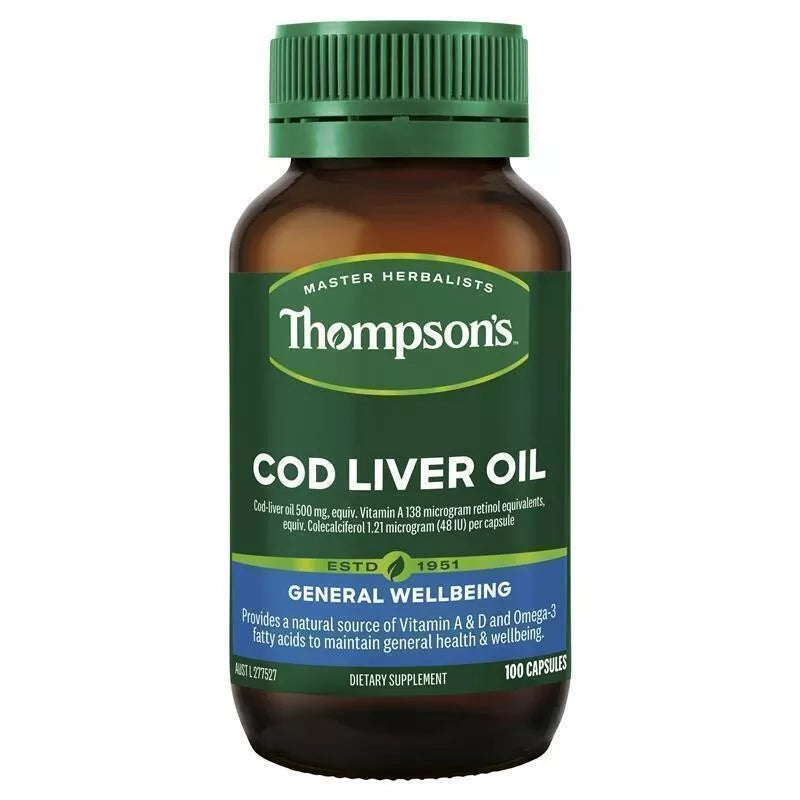 Thompson's Cod Liver Oil 100 caps