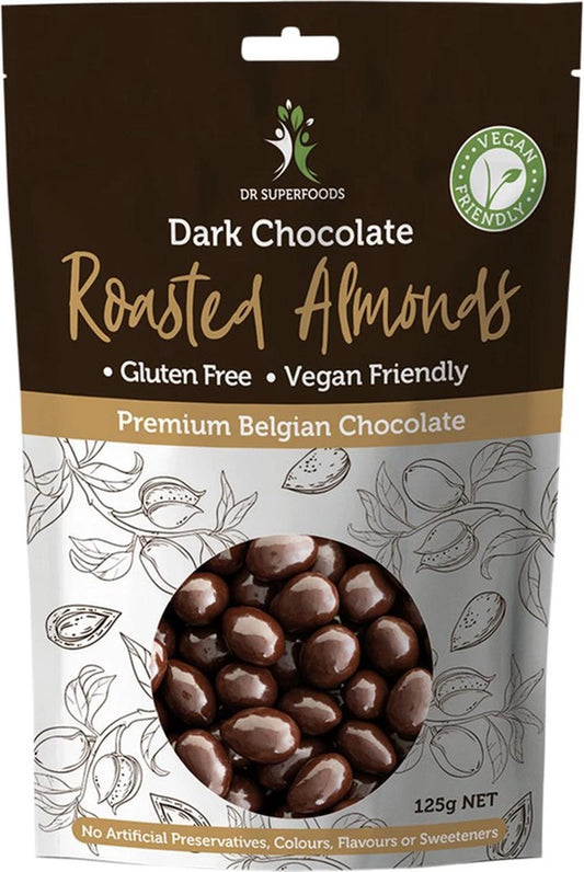 Dr Superfoods Roasted Almonds Dark Chocolate 125g