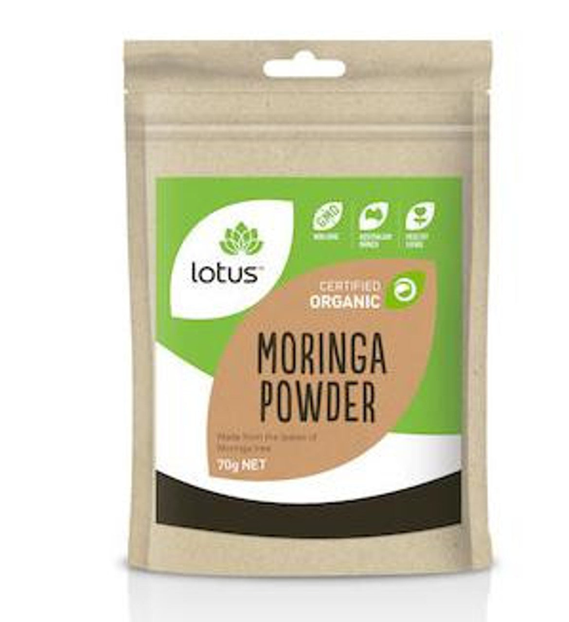 Lotus Moringa Powder Organic 70g